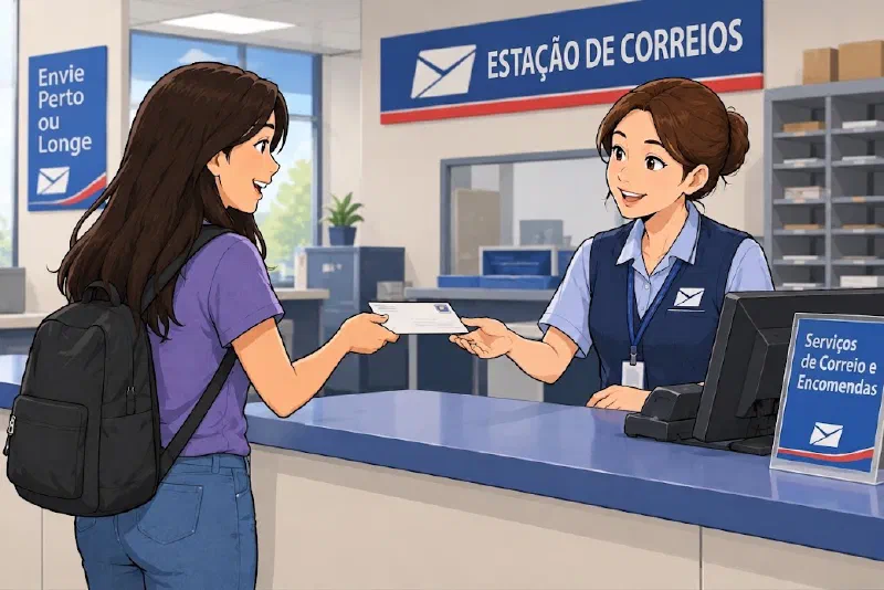 Nos correios